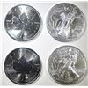 Image 1 : 2-CANADA MAPLE LEAF & 2-2019 ASE 1oz SILVER COINS