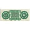 Image 2 : 1872 $20 State of South Carolina Revenue Bond Obsolete Note Low Serial Number