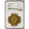 Image 1 : 1904 $20 Liberty Head Double Eagle Gold Coin NGC MS61