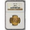 Image 1 : 1901 $10 Liberty Head Eagle Gold Coin NGC MS63