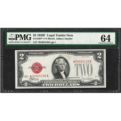 1928F $2 Legal Tender Note Fr.1507* PMG Choice Uncirculated 64