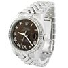 Image 2 : Rolex Datejust Stainless Steel 36mm Chocolate Roman Diamond Dial Watch