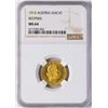 Image 1 : 1915 Austria Ducat Restrike Gold Coin NGC MS64