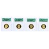 Image 1 : Lot of (4) 2007-S $1 Presidential Dollar Coins ICG PR70DCAM