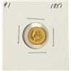 Image 1 : 1851 $1 Liberty Head Gold Dollar Coin