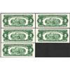 Image 2 : Lot of (4) Consecutive Uncirculated 1953C $2 Legal Tender Notes