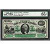 Image 1 : 1872 $50 State of South Carolina Revenue Bond Obsolete Note PMG Gem Uncirculated