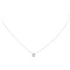 Image 2 : 14KT White Gold 0.50 ctw Diamond Solitaire Pendant with Chain