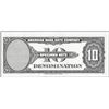 Image 2 : 1929 Ten Unit American Bank Note Test Note