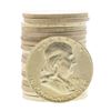 Image 1 : Roll of (20) Brilliant Uncirculated 1959 Franklin Half Dollar Coins