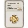 Image 1 : 1912-M Australia Sovereign Gold Coin NGC MS62