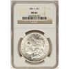 Image 1 : 1881-S $1 Morgan Silver Dollar Coin NGC MS62