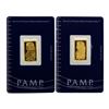 Image 1 : Lot of (2) Suisse 5 Gram Fine Gold Pamp Gold Bars