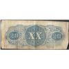 Image 2 : 1863 $20 Confederate States of America Note