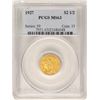 Image 1 : 1927 $2 1/2 Indian Head Quarter Eagle Gold Coin PCGS MS63