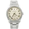 Image 1 : Rolex Ladies Oyster Perpetual Stainless Steel 31mm Silver Roman Diamond Dial Wat