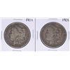 Image 1 : Lot of (2) 1901 $1 Morgan Silver Dollar Coins