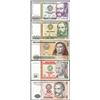 Image 1 : Lot of (5) 1987/1988 Peru Intis Uncirculated Bank Notes