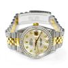 Image 1 : Rolex Men's Datejust 18KT Yellow Gold & Steel 36mm MOP Diamond Dial Watch