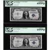 Image 1 : Set of 1935A $1 R & S Experimental Silver Certificate Notes PCGS Gem New 65PPQ