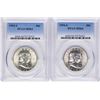 Image 1 : Lot of 1953-S & 1954-S Franklin Half Dollar Coins PCGS MS64