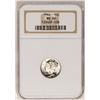 Image 1 : 1944 Mercury Dime Coin NGC MS66