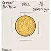 Image 1 : 1911 Great Britain Half Sovereign Gold Coin