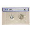 Image 1 : 1886 $1 Morgan Silver Dollar Coin GSA Soft Pack NGC MS63