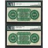 Image 2 : Matching Low Serial Pair of 1872 $20 South Carolina Obsolete Notes PMG Choice Un