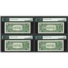 Image 2 : Lot of (4) Consecutive 1957A $1 Silver Certificate Notes PMG Superb Gem Unc. 68E