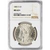 Image 1 : 1883-S $1 Morgan Silver Dollar Coin NGC MS62+