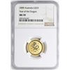 Image 1 : 2000 $25 Australia Year of the Dragon Gold Coin NGC MS70