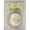 Image 1 : 1886 $1 Morgan Silver Dollar Coin PCGS MS64 Old Green Holder