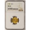 Image 1 : 1904 $2 1/2 Liberty Head Quarter Eagle Gold Coin NGC MS62