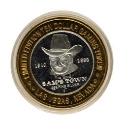 .999 Silver Sam's Town Las Vegas $10 Casino Limited Edition Gaming Token