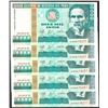 Image 1 : Lot of (5) 1988 Peru Diez Mil Intis Uncirculated Bank Notes