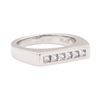 Image 1 : Platinum 0.40 ctw Diamond Flat Top Ring