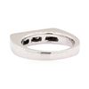 Image 3 : Platinum 0.40 ctw Diamond Flat Top Ring