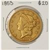 Image 1 : 1853 $20 Liberty Head Double Eagle Gold Coin