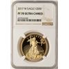 Image 1 : 2017-W $50 Proof American Gold Eagle Coin NGC PF70 Ultra Cameo