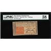 Image 1 : March 25, 1776 New Jersey 3 Shillings Colonial Currency Note PMG Choice About Un