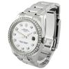 Image 2 : Rolex Oyster Perpetual Date Stainless Steel 34mm MOP Diamond Dial Watch