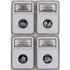 Image 1 : Lots of (4) Silver State Proof Quarter Coins NGC PF70 Ultra Cameo