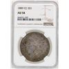 Image 1 : 1889-CC $1 Morgan Silver Dollar Coin NGC AU58