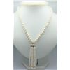 Image 1 : Sterling Silver Freshwater Pearl Chandelier Drop Necklace (~length 70cm), Insurance Value $500 (Esti