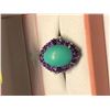 Image 3 : Serling Silver Turquoise and Amethyst Ring, size 6. Approx Retail $300 (Estimated Selling Price From