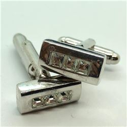 Genuine Swarowski Crystal Gent'S Cufflinks