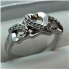 Image 1 : Sterling Silver Diamond(H,VVS-VS,0.15cts) Ring (~Size 7), Suggested Retail Value $500 (Estimated Sel