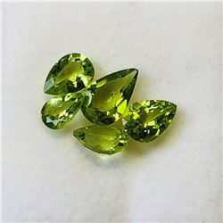 Genuine Assorted Loose Peridot (4ct) (7x5mm) Retail Value $200