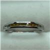 Image 2 : Sterling Silver Fancy Yellow Diamonds(0.2cts) Ring (~Size 7), Suggested Retail Value $200 (Estimated